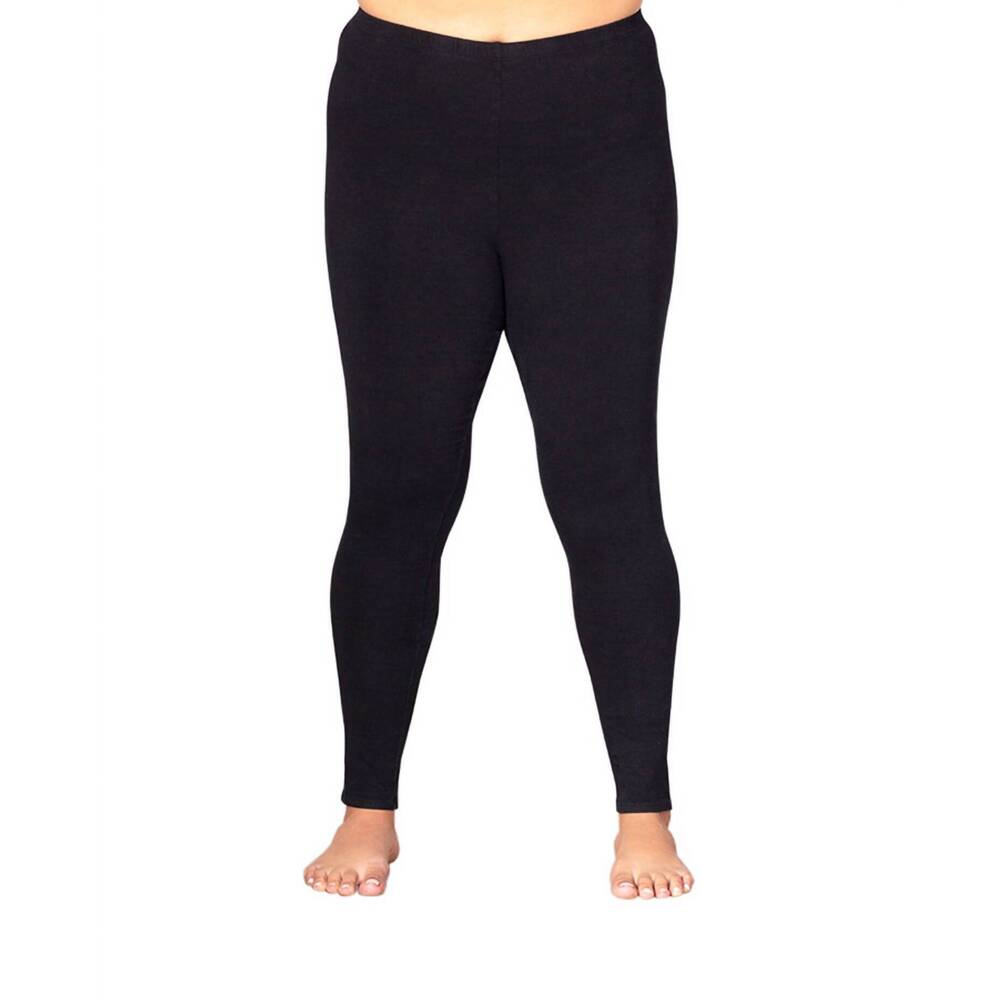 NEW ON THE PLUS SIDE plus size leggings in black